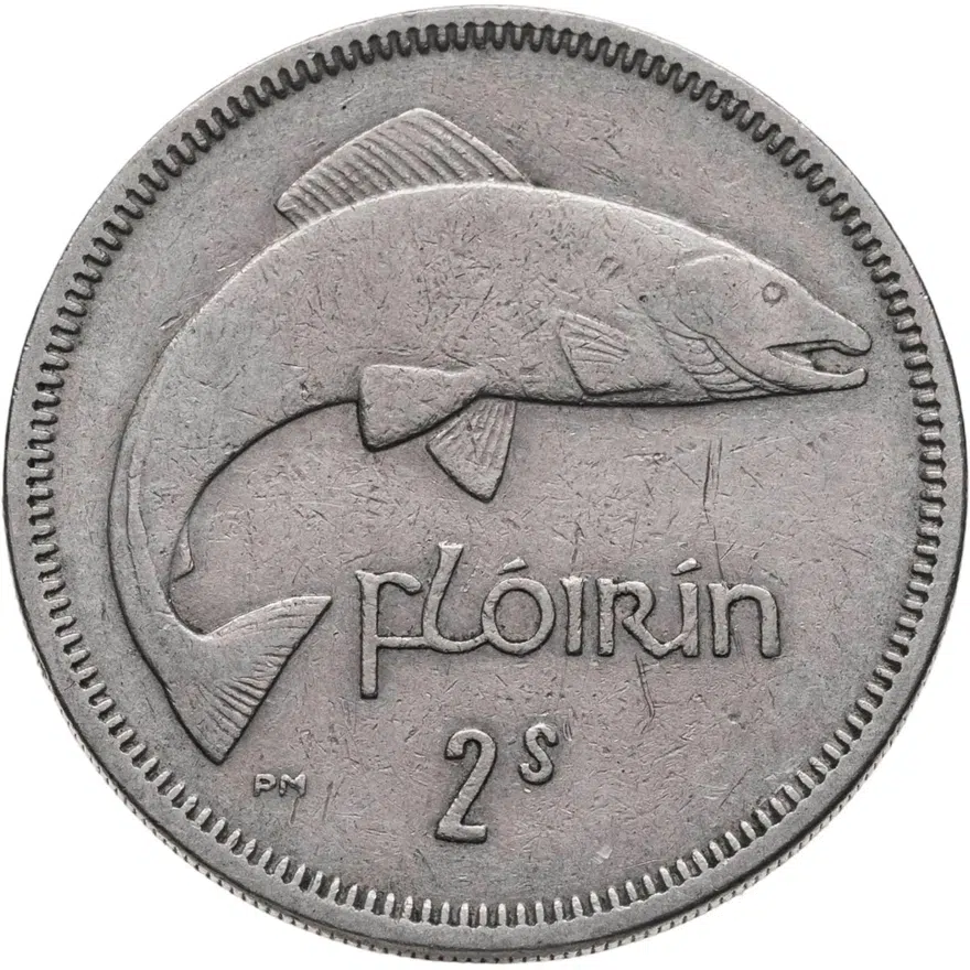 Ирландия 2 шиллинга (флорин, shillings) 1965