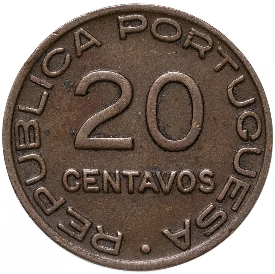 Мозамбик 20 сентаво (centavos) 1936, реверс