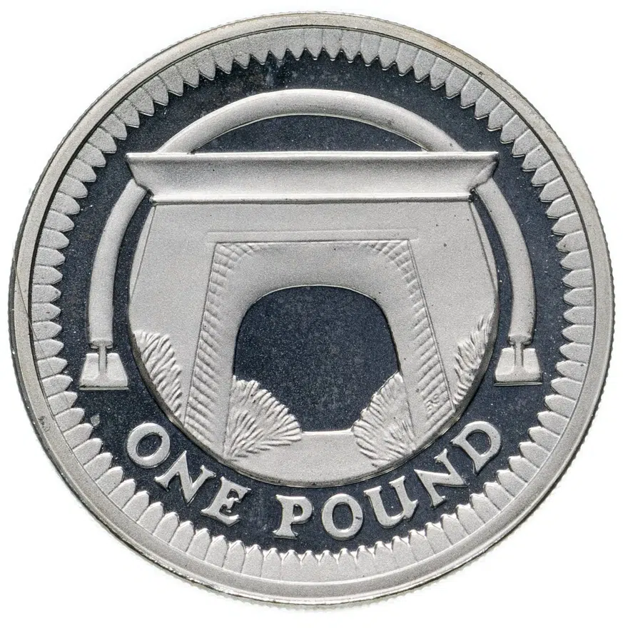 Великобритания 1 фунт (pound) 2006 Египетская арка Макнейла