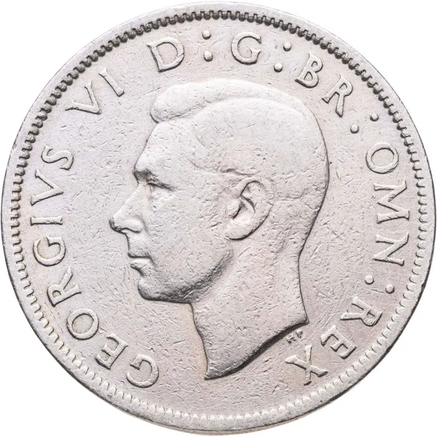 Великобритания 2 шиллинга (флорин, shillings) 1950, реверс
