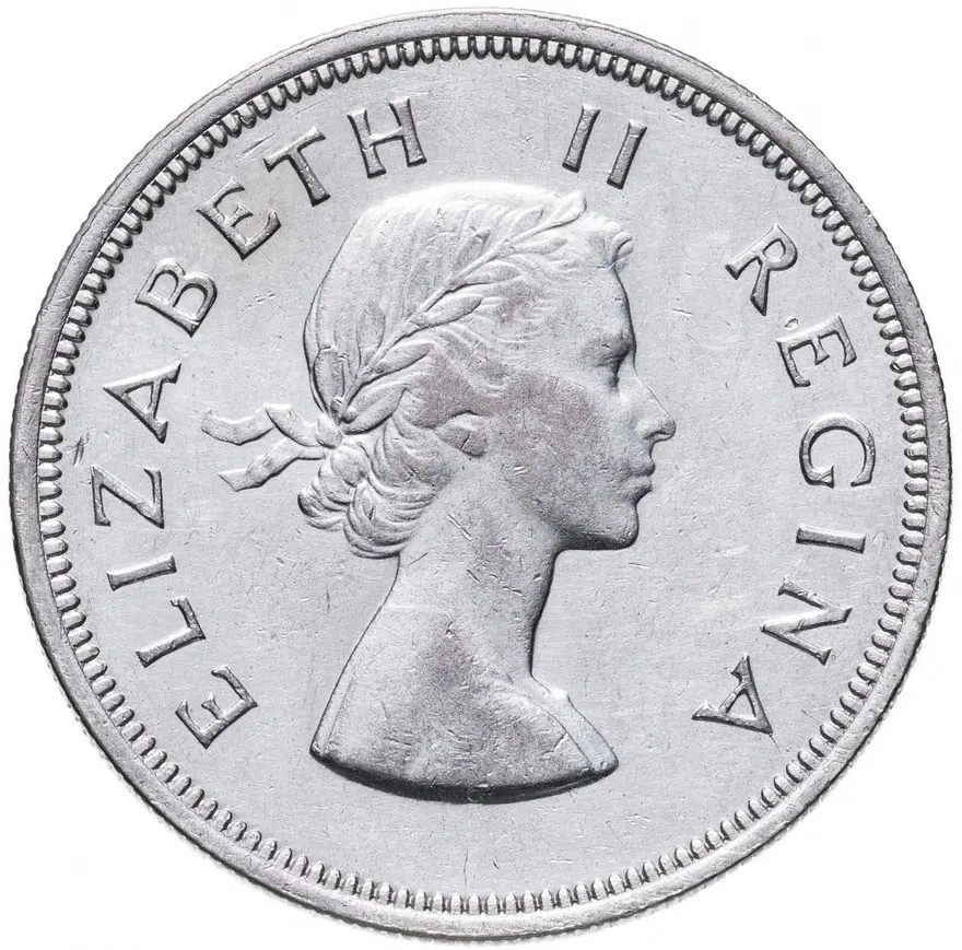 ЮАР 2 1/2 шиллинга (shillings) 1958, реверс