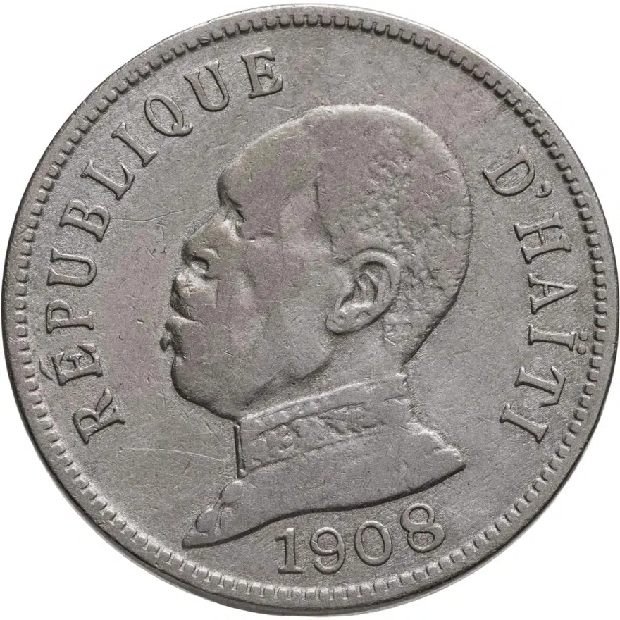 Гаити 50 сантимов (centimes) 1908, аверс