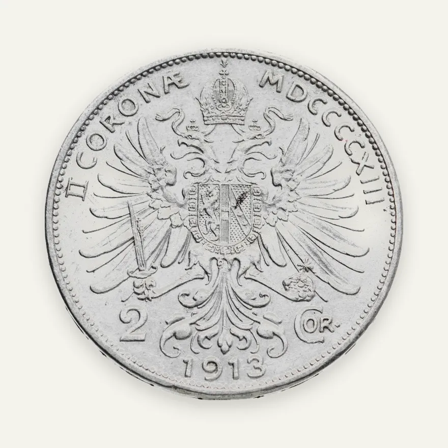 Австрия 2 кроны (corona) 1913, реверс