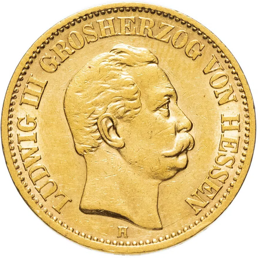 Германская империя 20 марок (mark) 1873 A