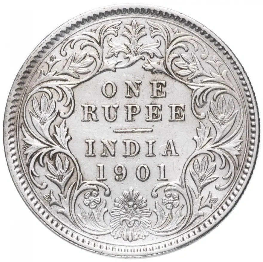 Индия (Британская) 1 рупия (rupee) 1901, реверс