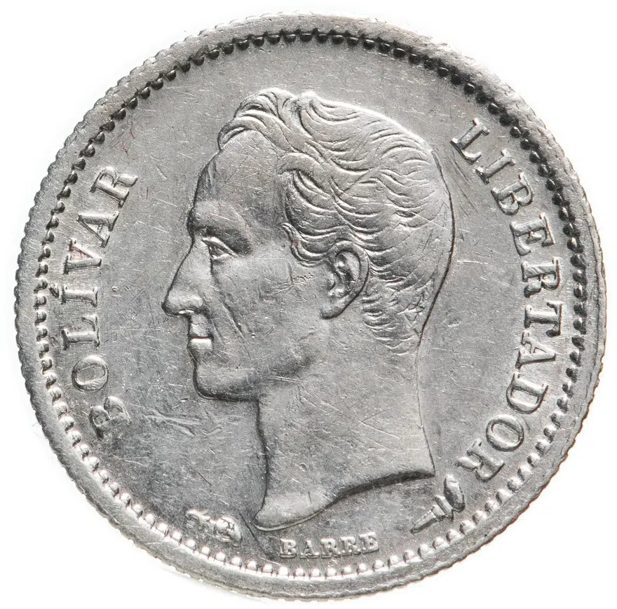 Венесуэла 1/4 боливара (bolivar) 1901