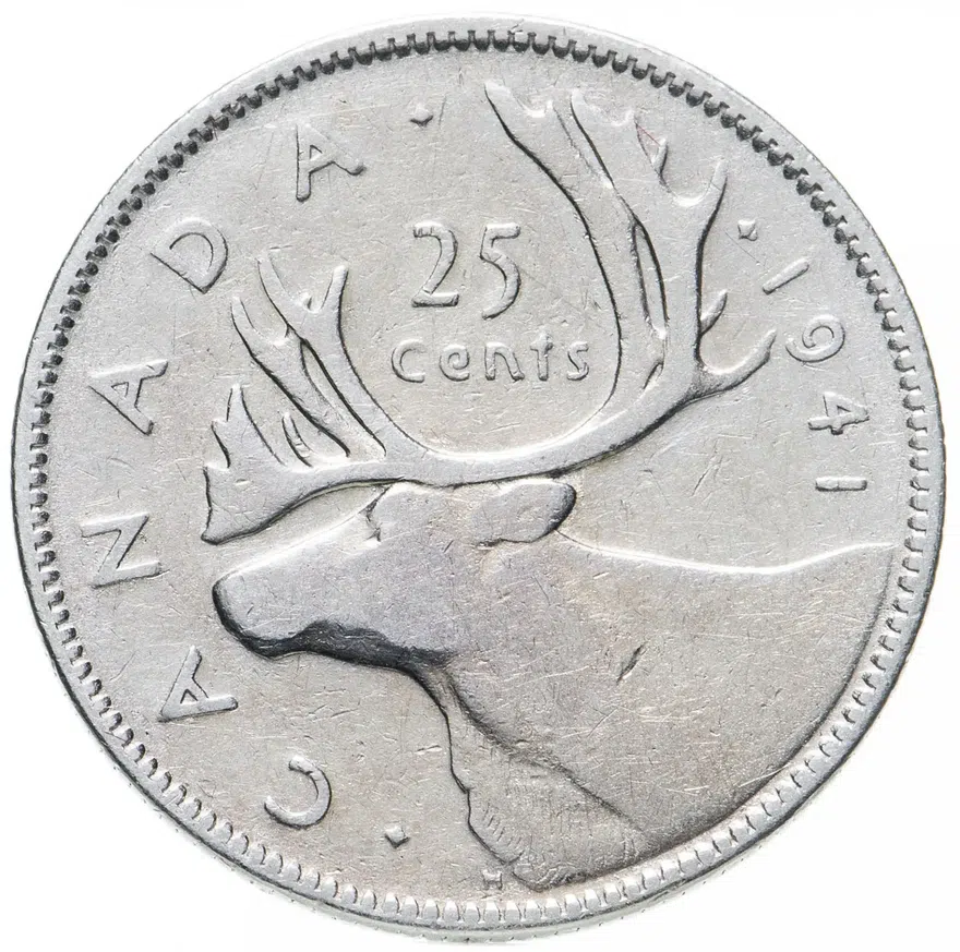 Канада 25 центов (cents) 1941