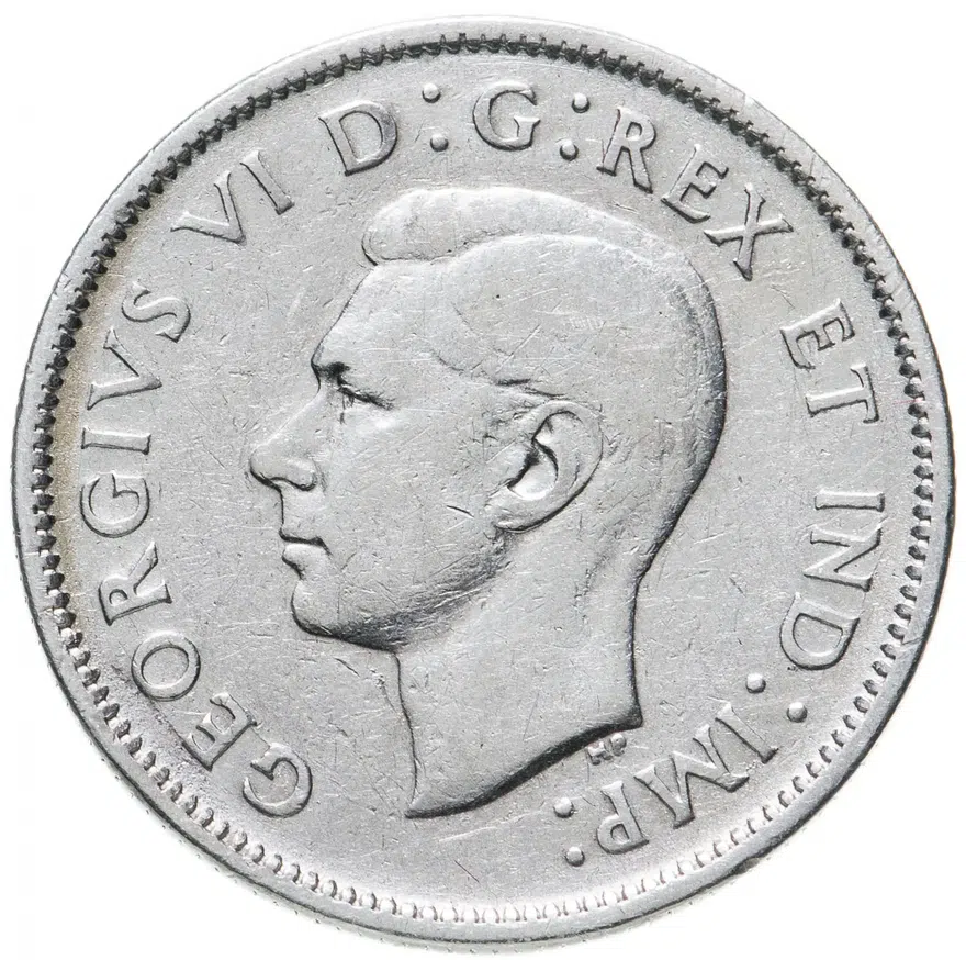 Канада 25 центов (cents) 1941, реверс