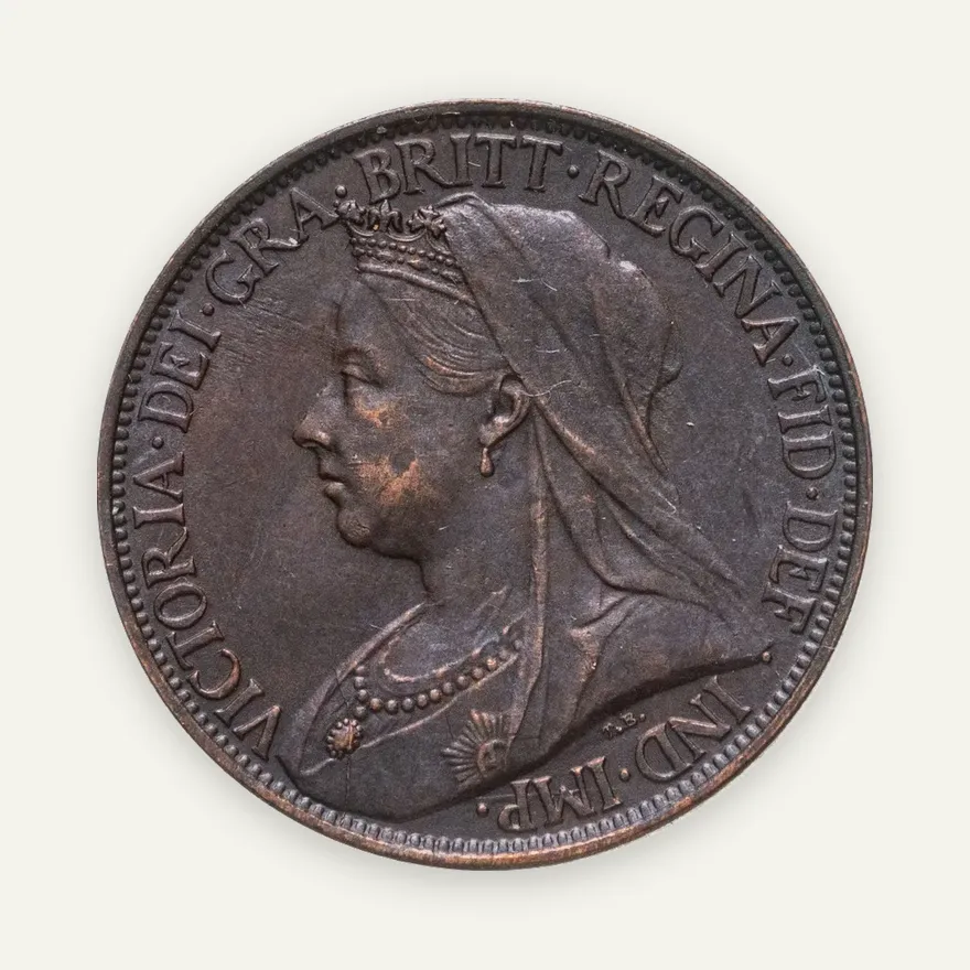 Великобритания 1 фартинг (farthing) 1897, аверс