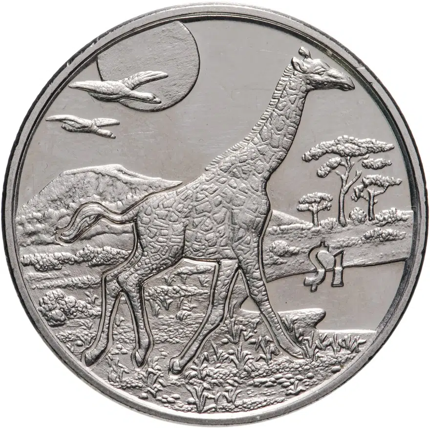Сьерра-Леоне 1 доллар (dollar) 2005  Животные - Жираф