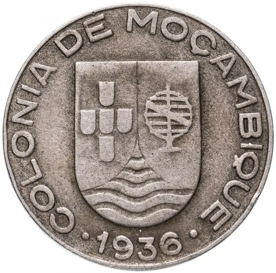 Мозамбик 1 эскудо (escudo) 1936, реверс