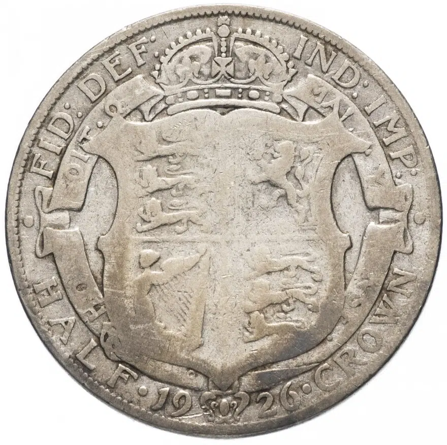 Великобритания 1/2 кроны (crown) 1926