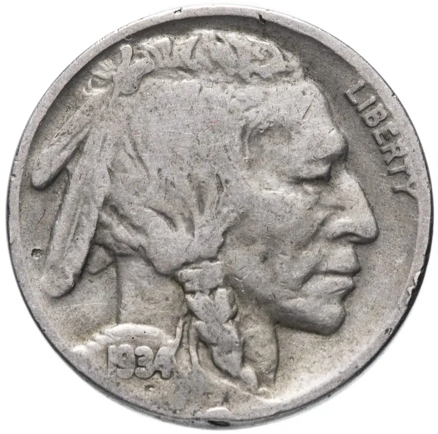 США 5 центов 1934, аверс