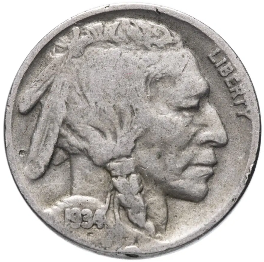 США 5 центов 1934, реверс