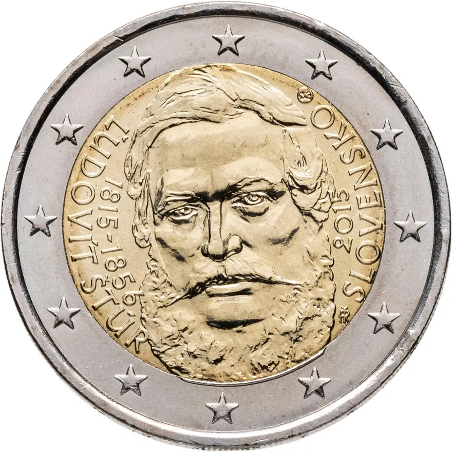 Словакия 2 евро (euro) 2015 200 лет со дня рождения общественного деятеля Людовита Штура