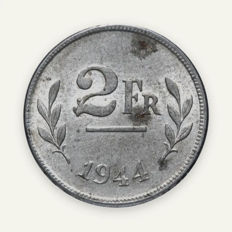Бельгия 2 франка (francs) 1944