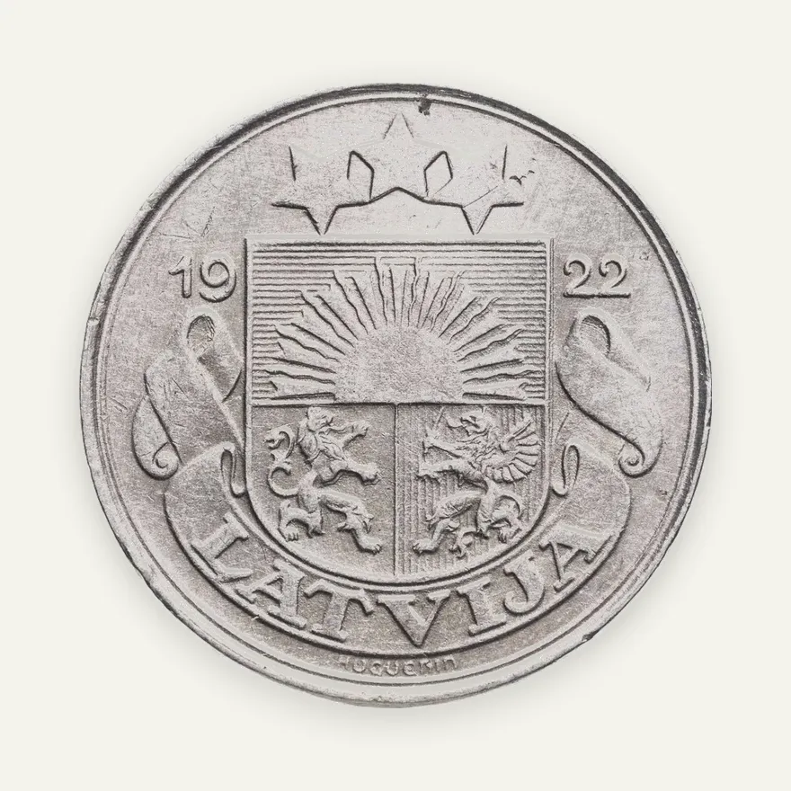 Латвия 50 сантимов (santimu) 1922, реверс