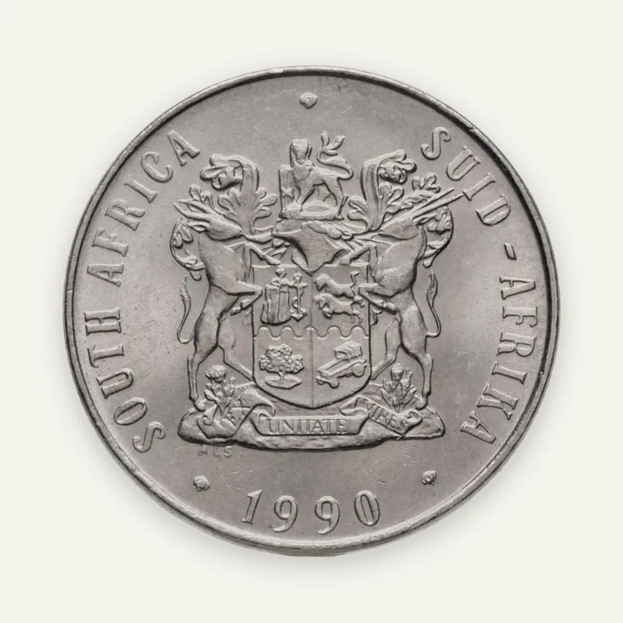 ЮАР 50 центов (cents) 1990  Никель /серый цвет/, реверс