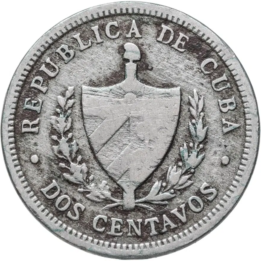 Куба 2 сентаво (centavos) 1916
