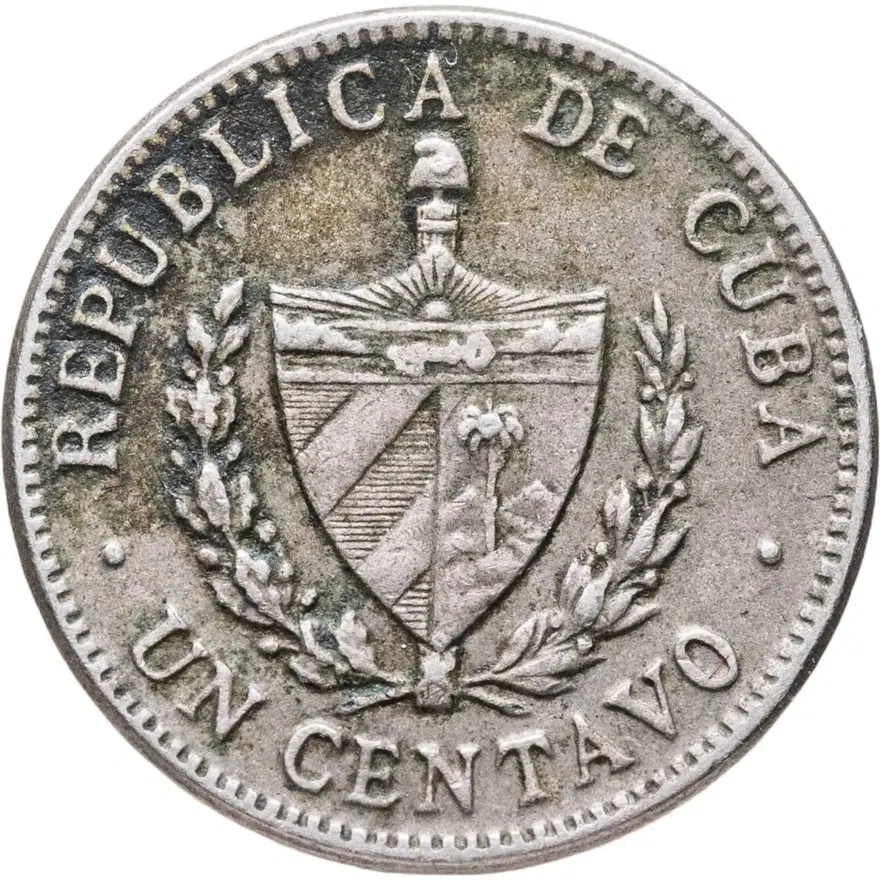 Куба 1 сентаво (centavo) 1961, реверс