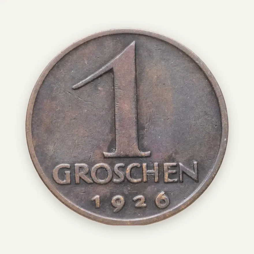 Австрия 1 грош (grosz) 1926, аверс
