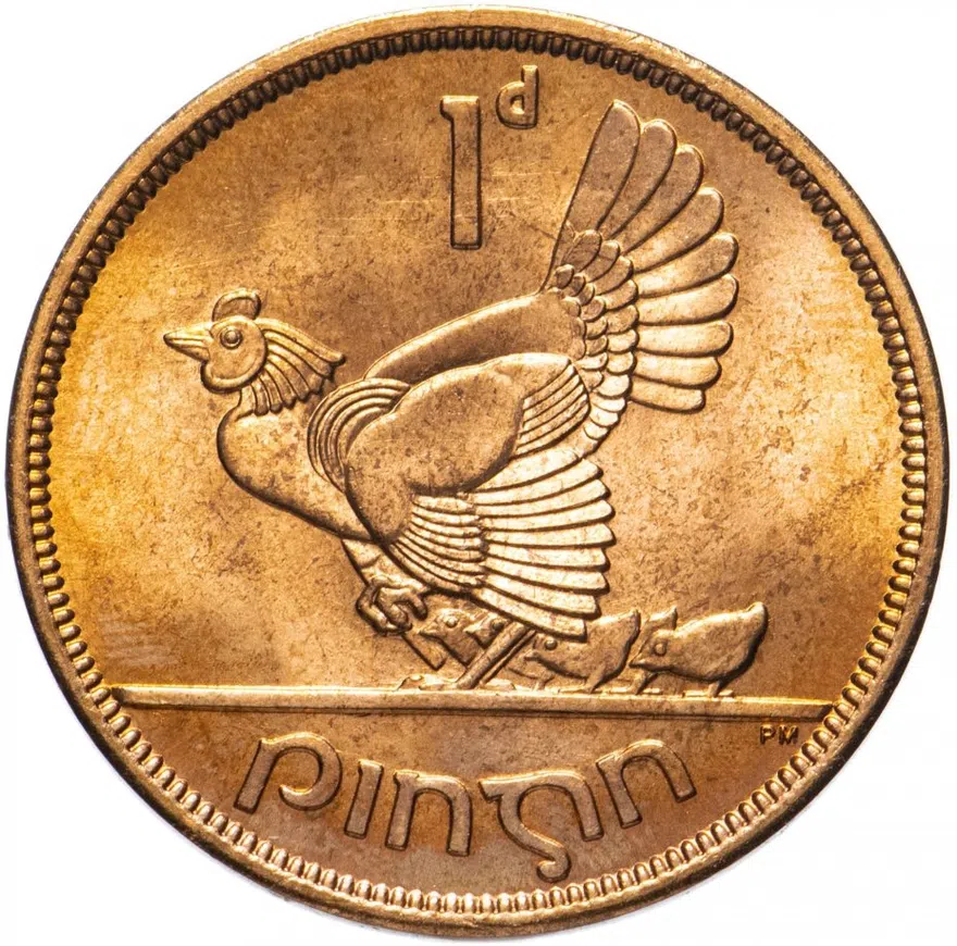 Ирландия 1 пенни (penny) 1968