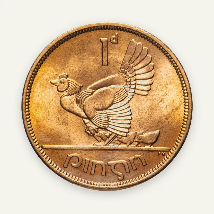 Ирландия 1 пенни (penny) 1968, реверс
