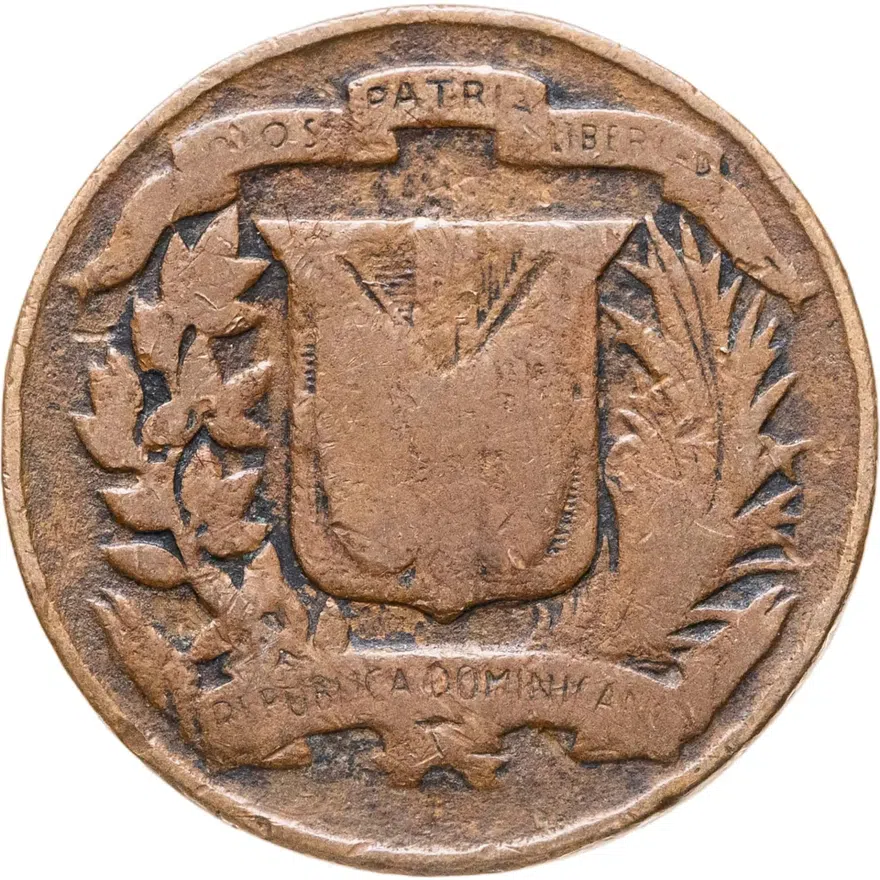 Доминикана 1 сентаво (centavo) 1955, реверс