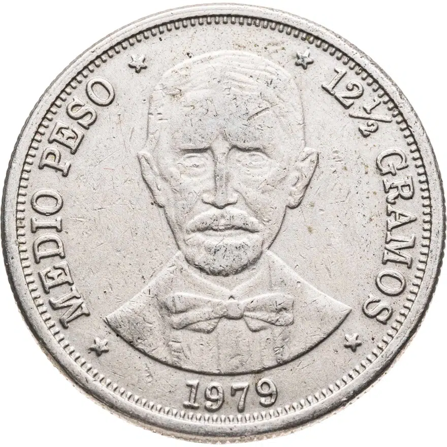 Доминикана 1/2 песо (peso) 1979
