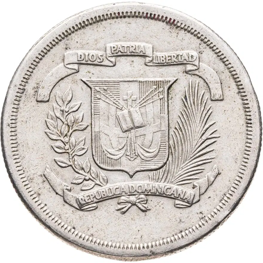 Доминикана 1/2 песо (peso) 1979, реверс