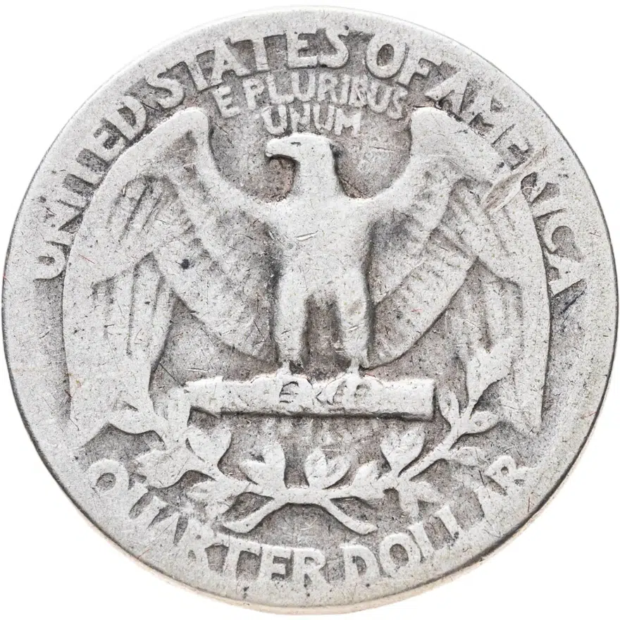 США 25 центов (квотер, 1/4 доллара, quarter dollar) 1941, реверс