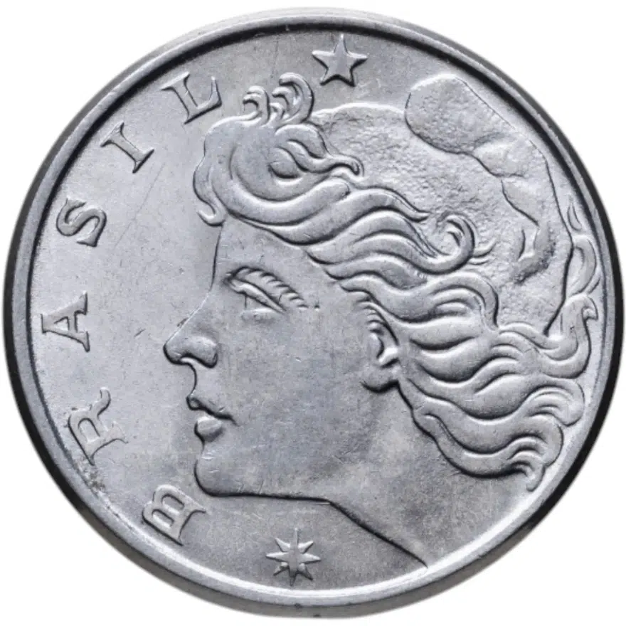 Бразилия 20 сентаво (centavos) 1977, реверс