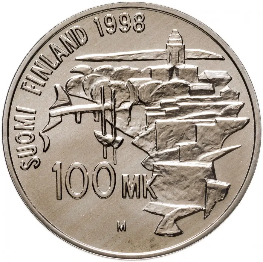 Финляндия 100 марок (markkaa) 1998  Крепость Свеаборг, аверс