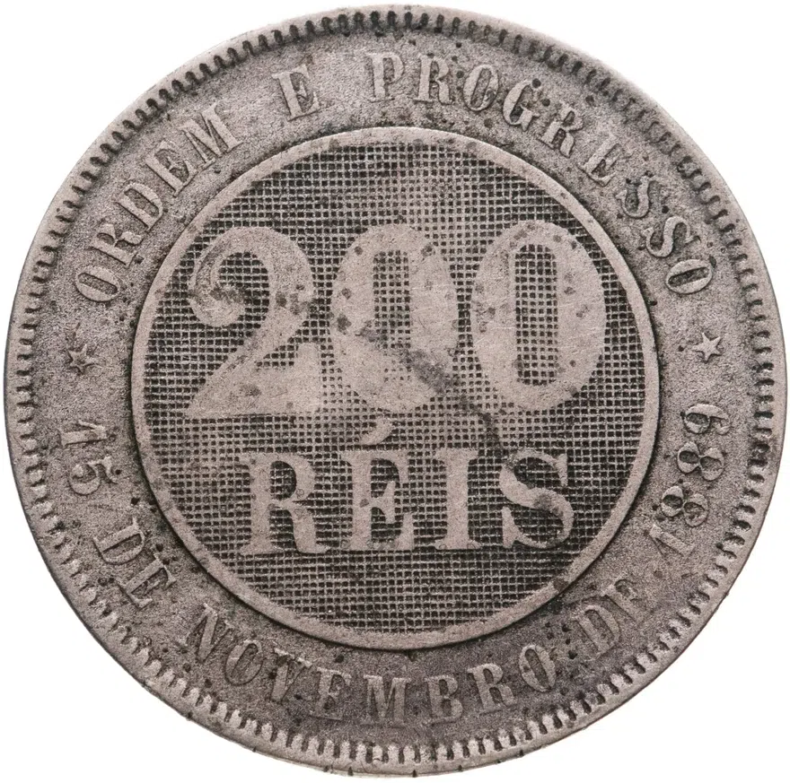 Бразилия 200 реалов (рейс, reis) 1894