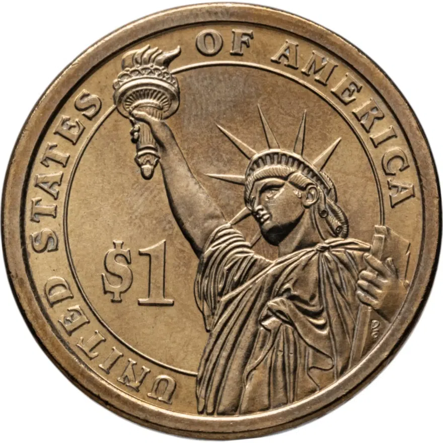 США 1 доллар 2008 D "6-й президент США - Джон Куинси Адамс"