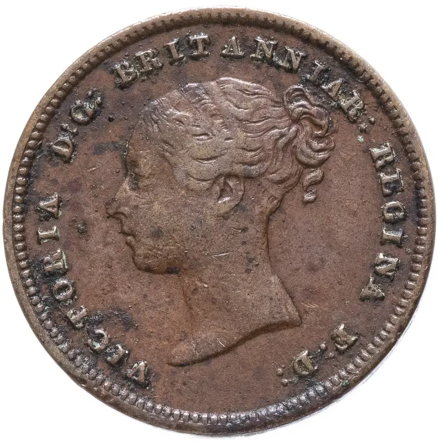Великобритания 1/2 фартинга (farthing) 1843