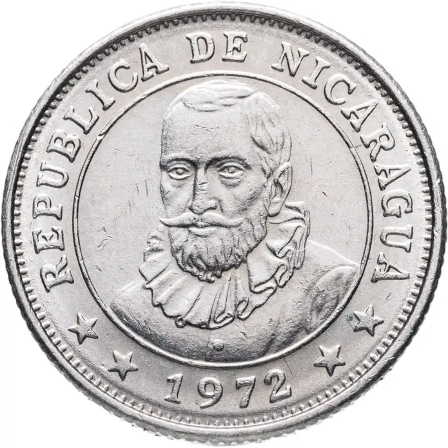 Никарагуа 5 сентаво (centavos) 1972