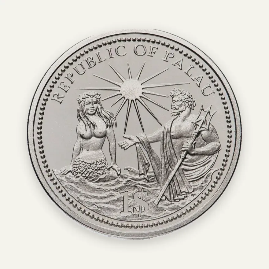 Палау 1 доллар (dollar) 1994 "Год защиты морской жизни", реверс