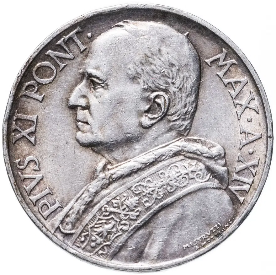 Ватикан 10 лир (lire) 1935