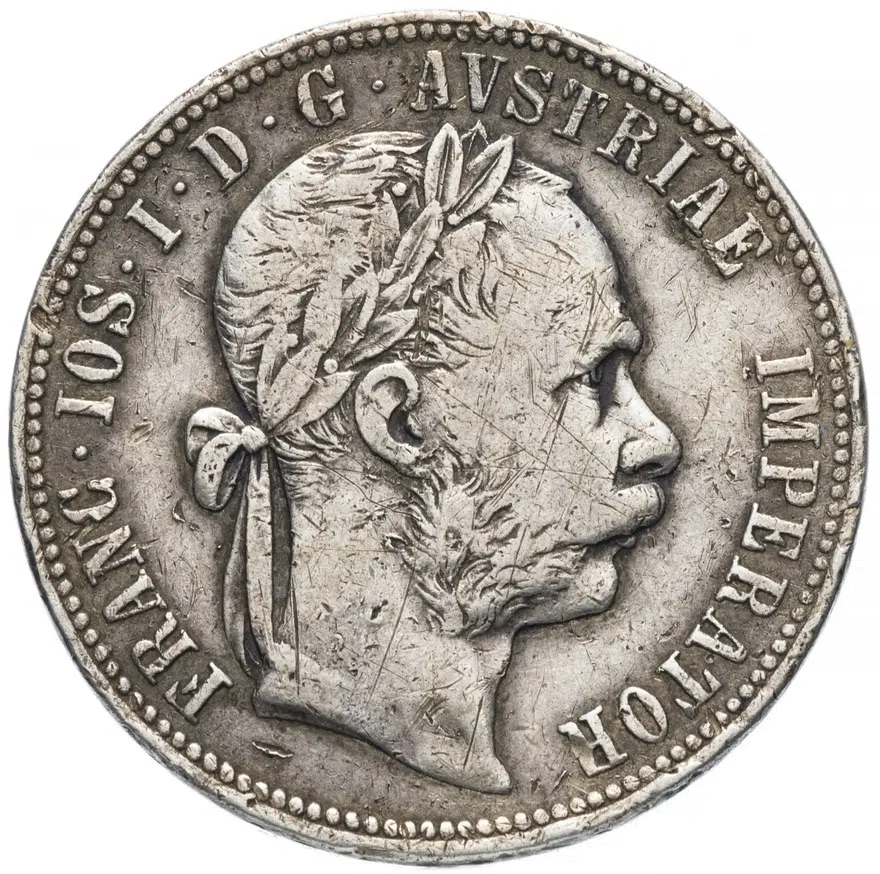Австрия 1 флорин (florin) 1887, реверс