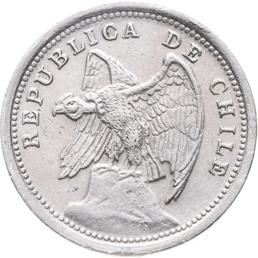 Чили 10 сентаво (centavos) 1936, реверс