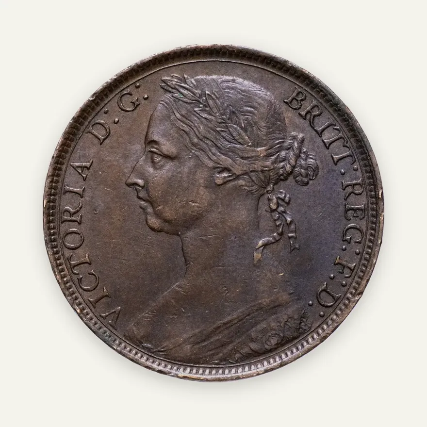 Великобритания 1 пенни (penny) 1891, аверс