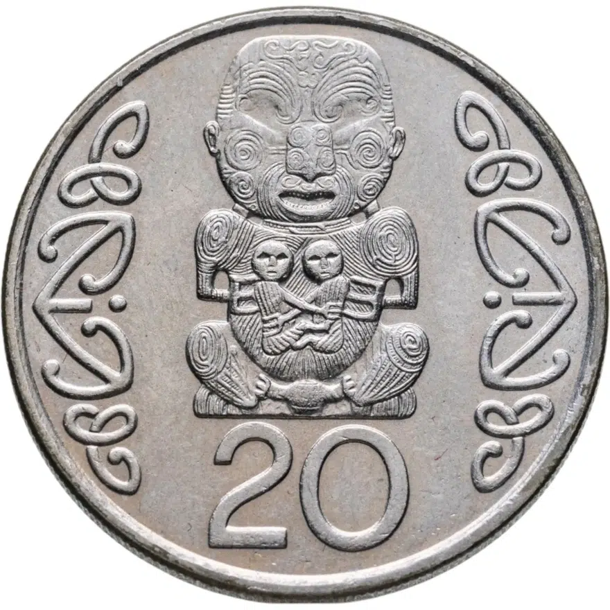 Новая Зеландия 20 центов (cents) 1990