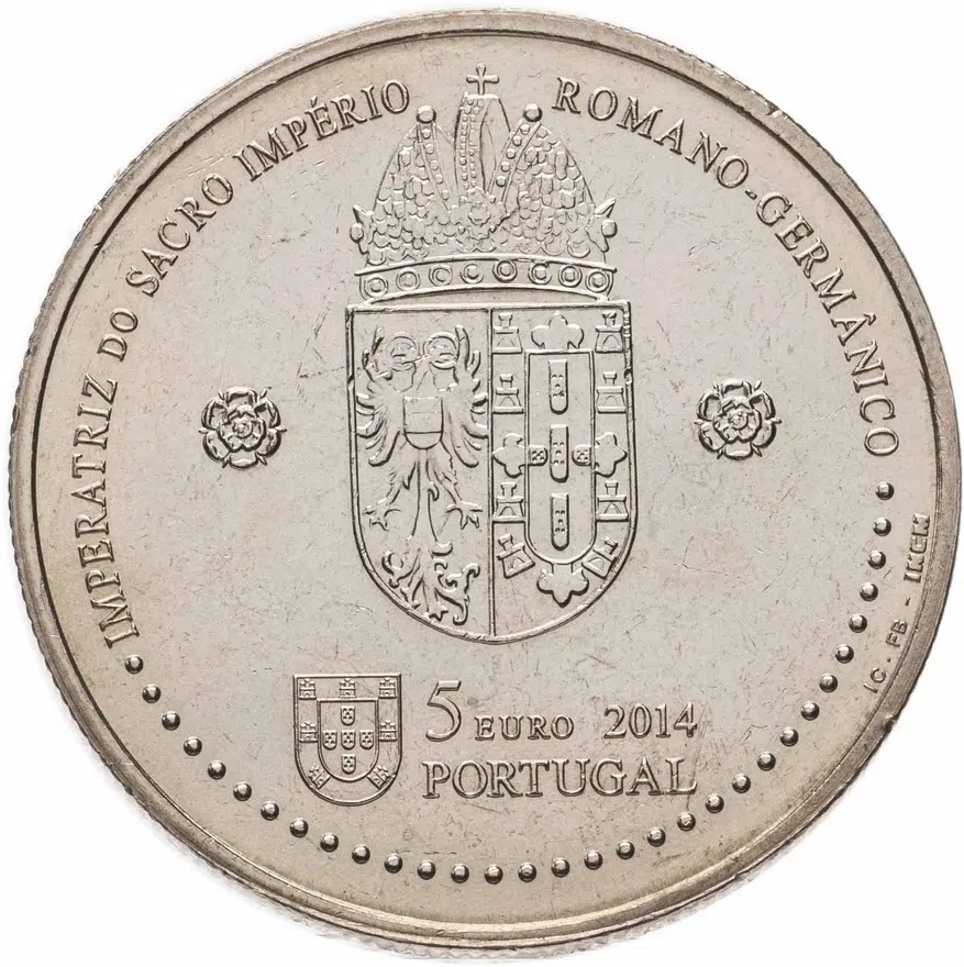 Португалия 5 евро (euro) 2014 "Королевы Европы - Элеонора Португальская", реверс