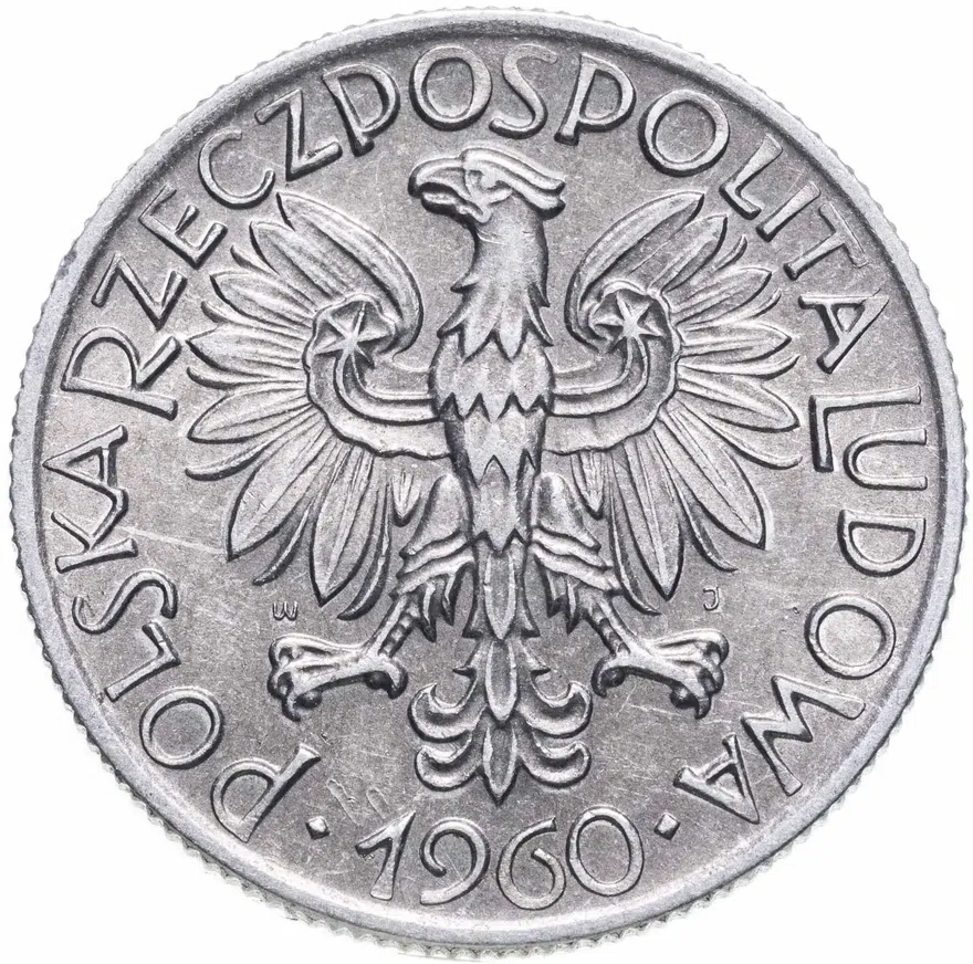Польша 5 злотых (zlotych) 1960, реверс
