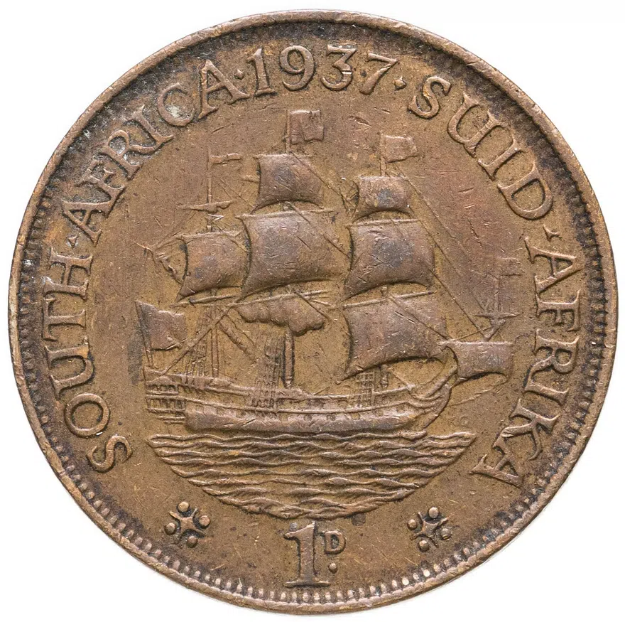 ЮАР 1 пенни (penny) 1937