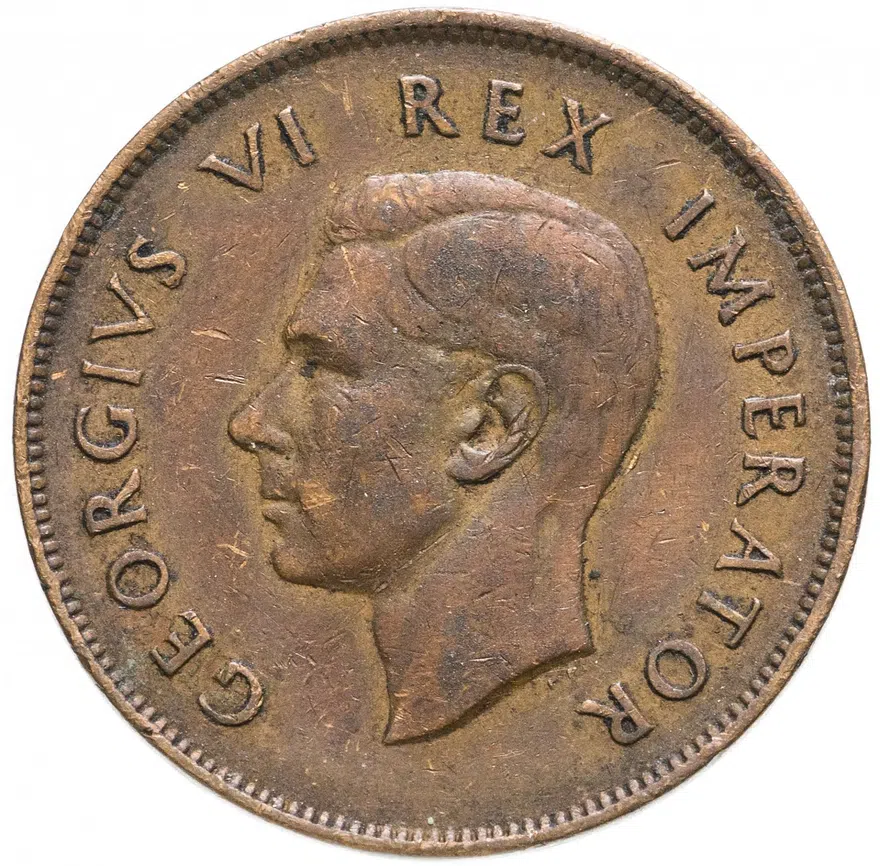 ЮАР 1 пенни (penny) 1937, реверс