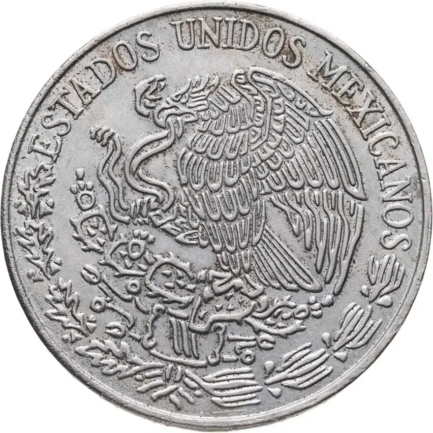 Мексика 5 песо (pesos) 1972, реверс