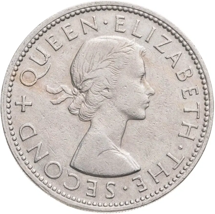 Новая Зеландия 2 шиллинга (florin, shillings) 1962, реверс