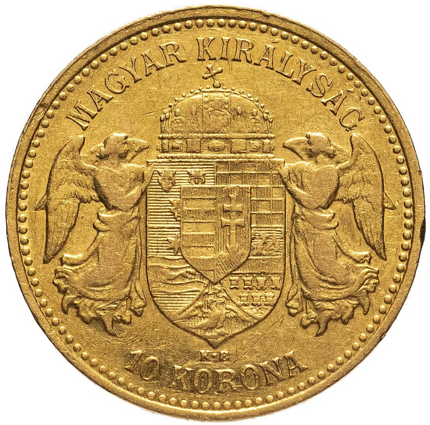 Венгрия 10 крон (korona) 1905, реверс